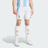Adidas Argentina 24 Home Shorts With Logo Print And Elastic Waist Men Bottoms White Blue IN6928