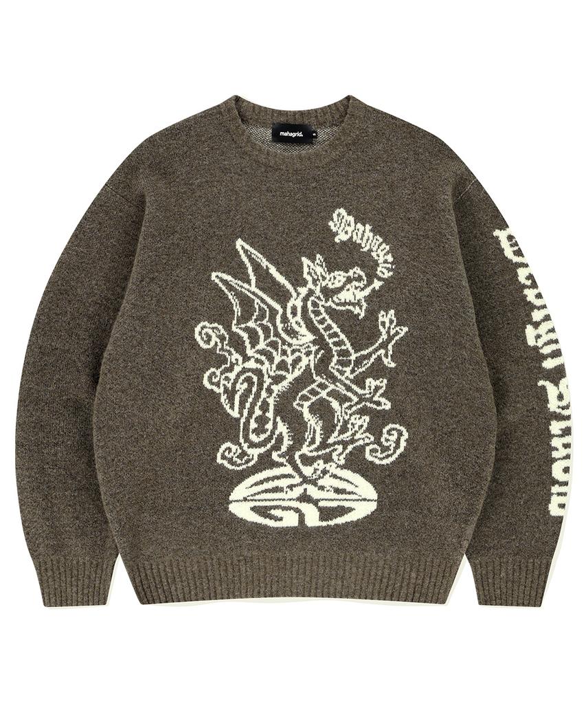 MAHAGRID Firedrake Knit Sweater Brown(Mg2Efmk603A)