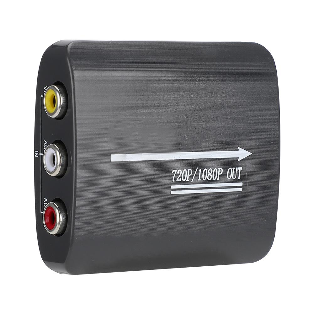 

Mini AV CVBS RCA to HDMI Видео конвертер Адаптер 1080P TV Сигнал Коммутатор Черный