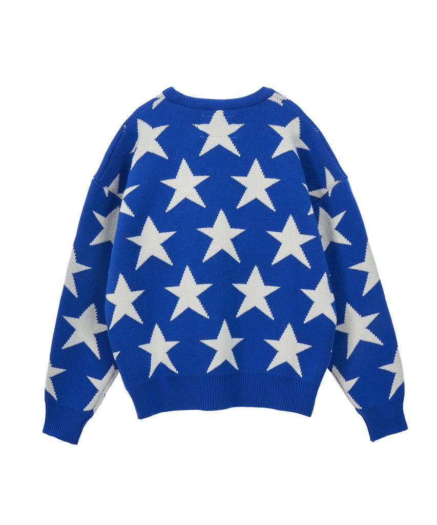 Peulomaleul 80S Vintage Graphic Knit / Blue