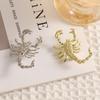 European and American Cold Wind Exaggerated Scorpion Brooch Animal Fashion Clothing Pin