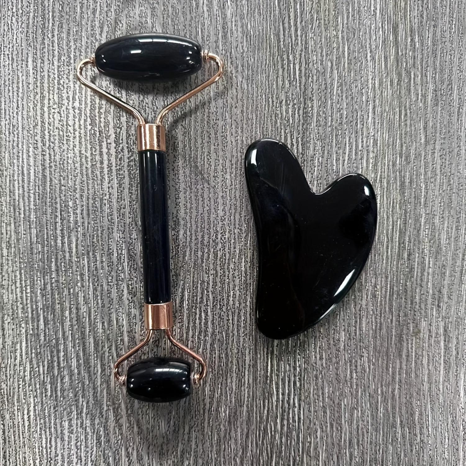 

Доска Гуаша, ролик для лица, набор для массажа тела с использованием смолы, для расслабления мышц лица, глаз, шеи и тела, устранения тонких линий и морщин