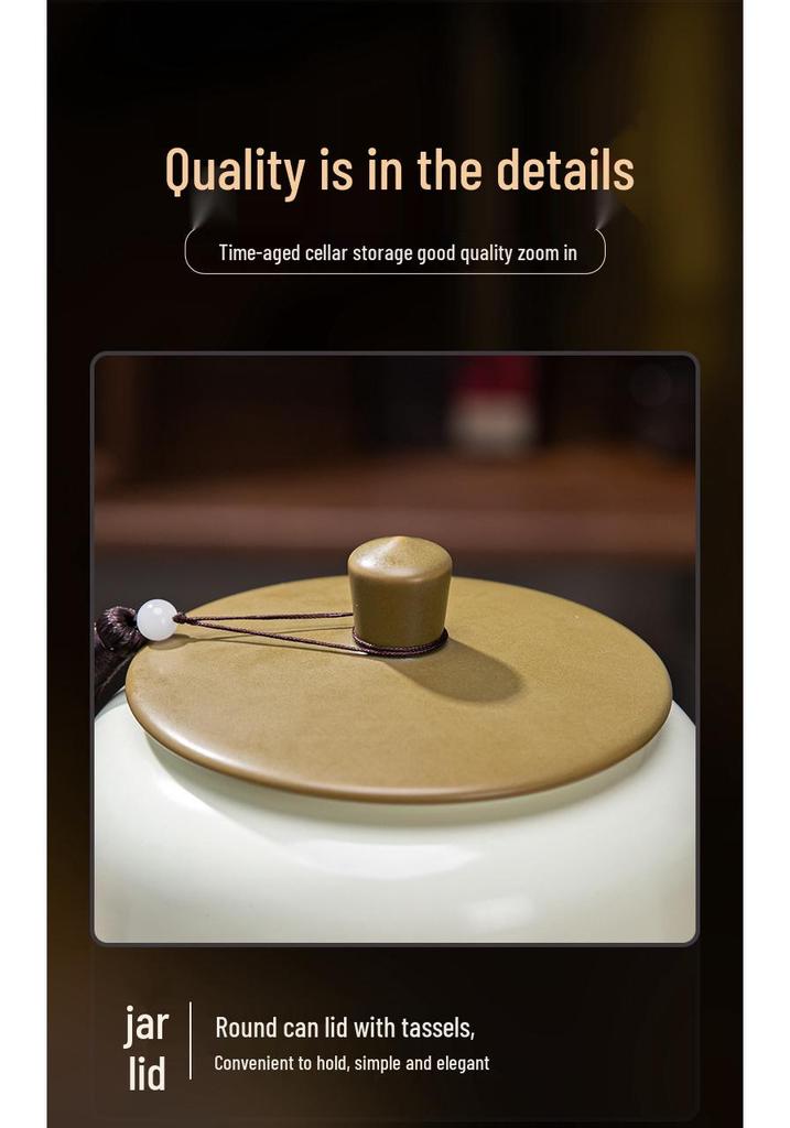 Renowned Wuyi Rock Da Hong Pao Ceramic Tea Gift Box - Double Ceramic Can