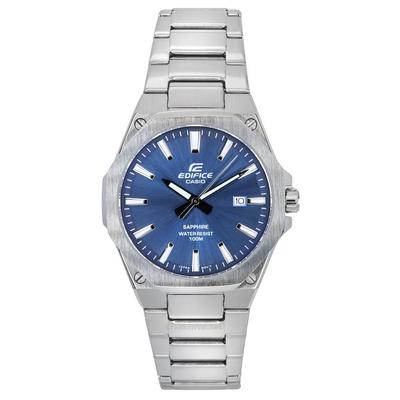 Edifice Sapphire Crystal Analog Stainless Steel Blue Dial Quartz EFR-S108D-2A 100M Men's Watch