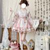 Lolita Styl Modifikovaný Hanfu Oblek Gradientní Barva Oblek s Krátkou Sukní