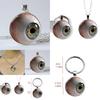 Bloodshot Eye 2d Flat Pattern Glass Pendant Keychain And Necklace For Gift Giving