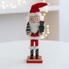 Colorful Soldier Christmas Soldier Dolls Decorations Soldier Wood Christmas Walnut Soldier Winter Table Toppers