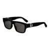 Dior Logo Arm Acetate Metal Rectangular Sunglasses Unisex Sunglasses Black DOBLS3IXR_10A0