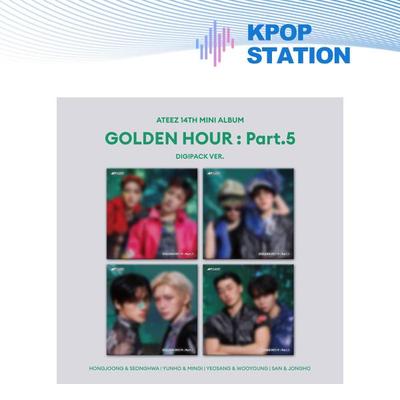 (+boutique cadeau) ATEEZ - 14ème Mini Album [GOLDEN HOUR : Part.5] (DIGIPACK VER.)