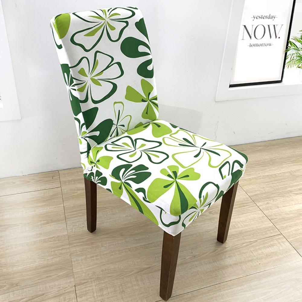 Stretchable Printed Chair Cover Simple Design Home Office Dustproof Elastic Seat Cover for Chairs