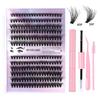 Diy Segmented Fried Hair Single Cluster False Eyelashes 12 Rows Large Capacity Daily Makeup