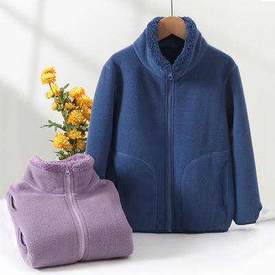 School Children's Winter Jacket Fleece Thick Warm Teenage Boys Girls Outerwear Windproof Casual Cozy Coats 18 19 20 Years Tops
