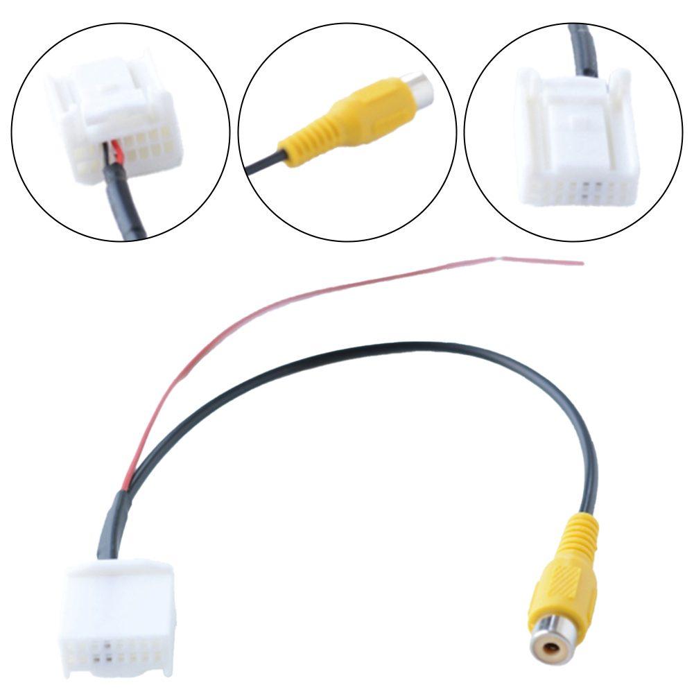 Car Video Input Cable Reverse Camera Connector Car Reversing Camera 12V Voltage 20cm Length Wear-resistant Material For Hyundai