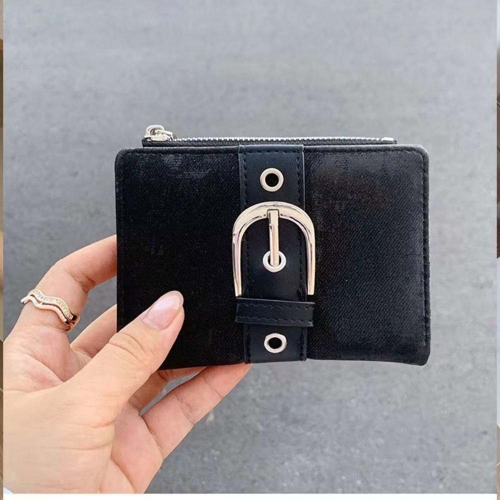 Metal Buckle Rivet Wallet Korean Style Card Bag Portable Coin Purse Card Storage Bag