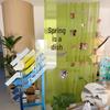 Spring-Themed Green Gauze Curtain for Kindergarten and Outdoor Wedding Decorations