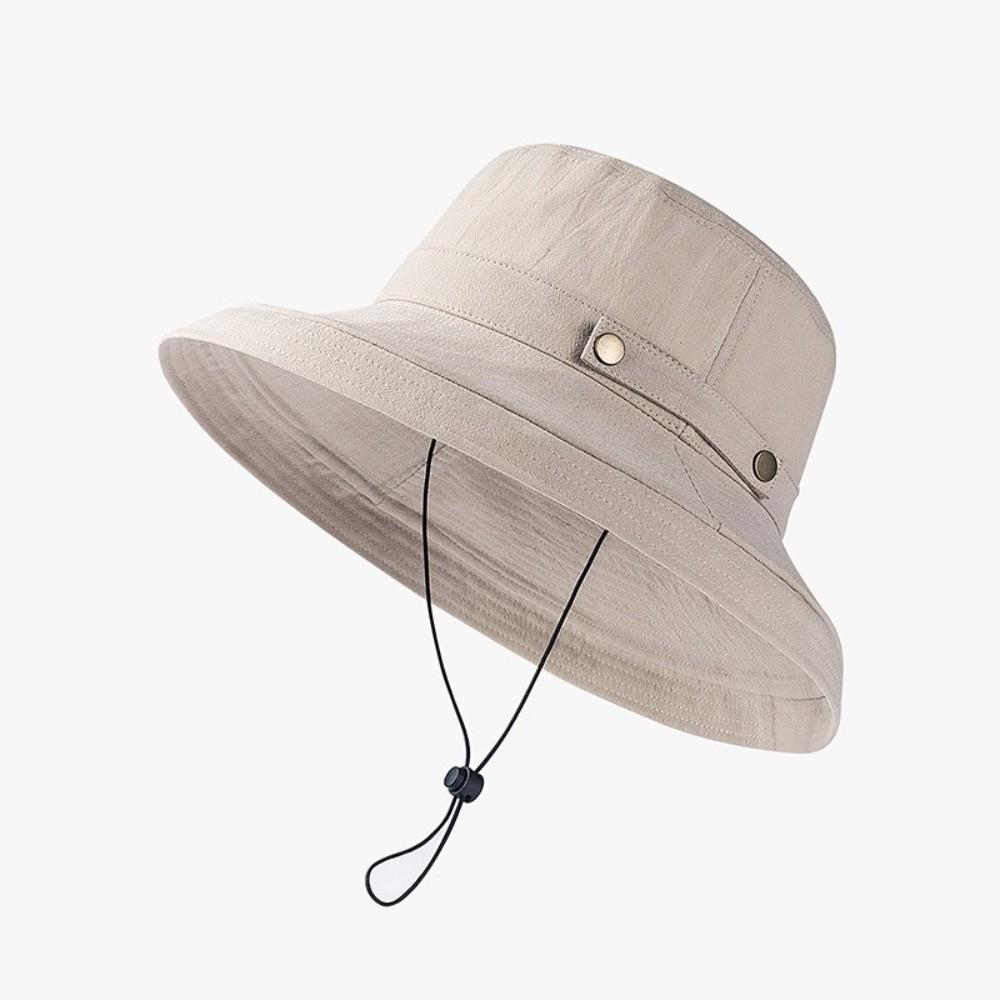 Wide Brim Bucket Hat Anti-UV Fisherman Hat Fashion Sun Hat  Hiking