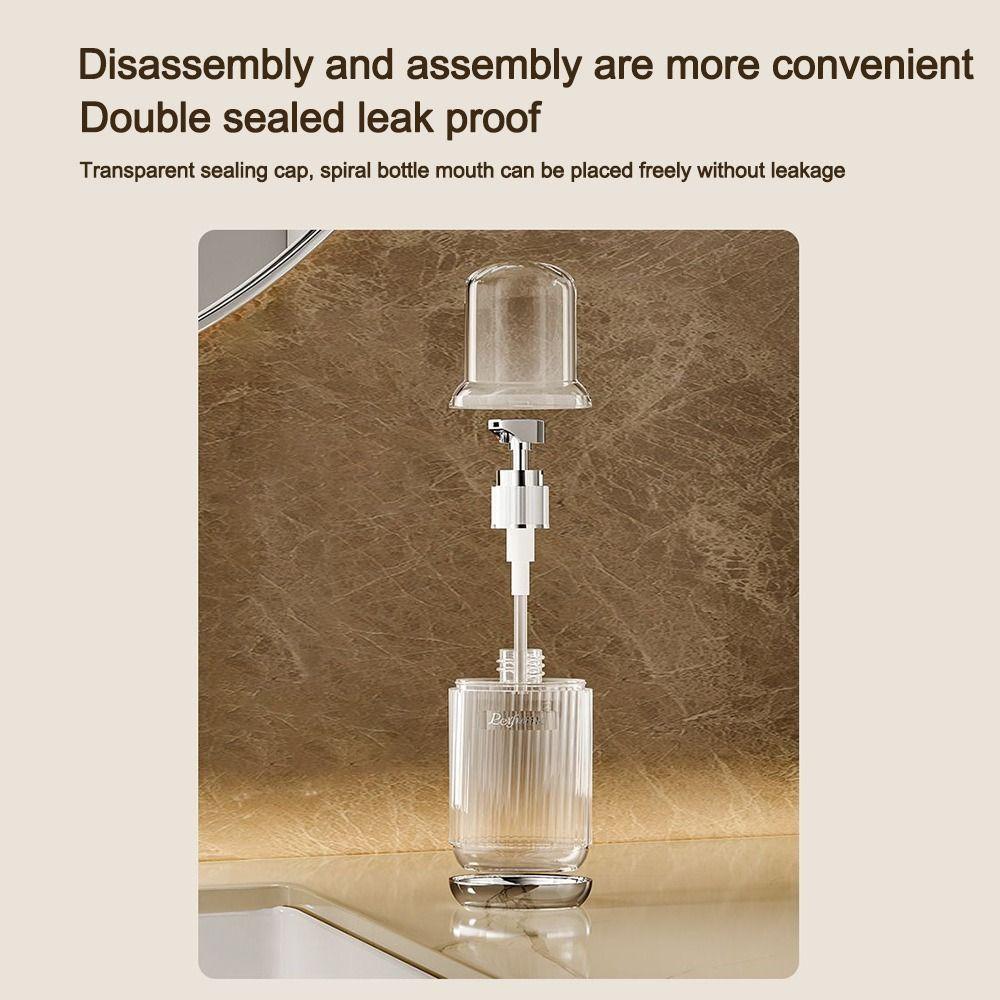Portable 60/90/120ml Pump Bottle Transparent Refillable Soap Dispenser Dispenser Bottle for Lotion Shampoo Shower Gel