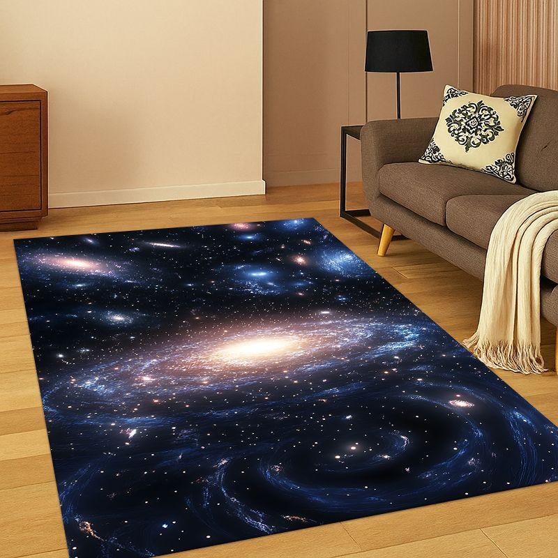 Universe Milky Way Space Stars Galaxy Earth Carpet Rug for Bedroom Living Room Sofa Doormat Home Decor,Kid Area Rug Non-slip