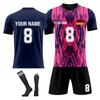 Personalised Shirts Kit Mens Girls With Name Number Custom Football Jerseys For Boys Training Suit