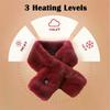 Winter Heating Scarf For Women Men Temperature Scarf 3 Gears Adjustable USB Charging Heat Control Neck Warmer Washed Directly