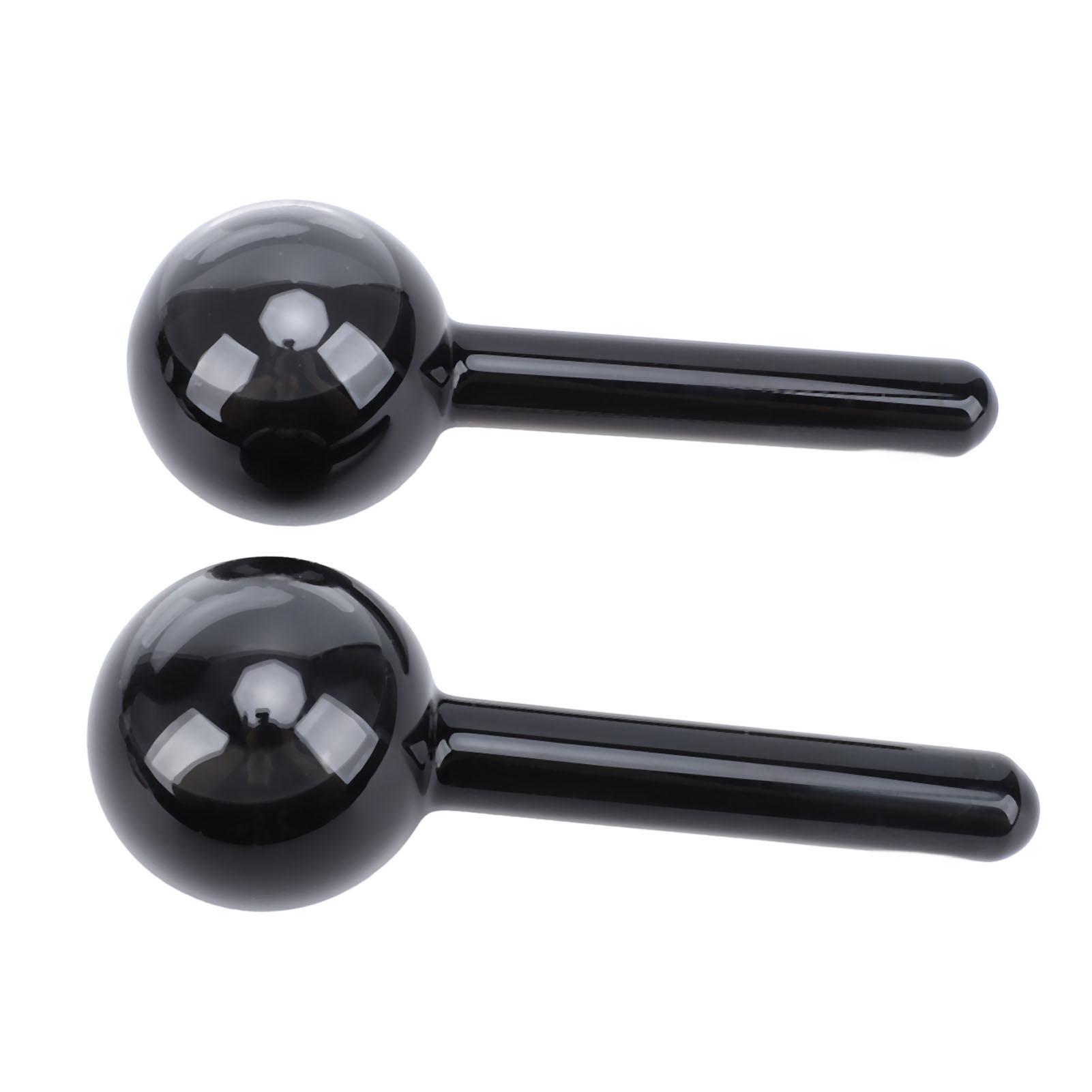 

1 пара ледяных шаров для лица, небьющиеся охлаждающие роликовые криопалочки из высокобористого стекла для лица и шеи