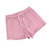 Women's Fashionable Loose-Fit Pyjama Shorts Plain-Coloured Casual Trousers
