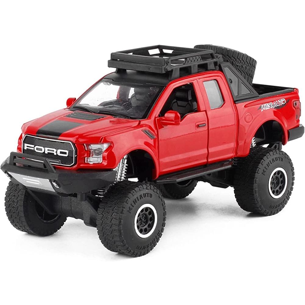 1/32 Scale Toy Pickup Truck for Boys - Ford F150 Toy Trucks Die-Cast Model Cars with Sound and Light, Toy Cars for 3+ Year Old Boys Girls