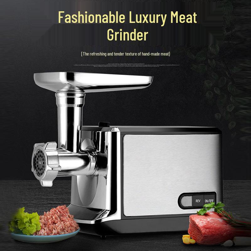Electric Stainless Steel Multi-Functional Meat Grinder & Sausage Stuffer