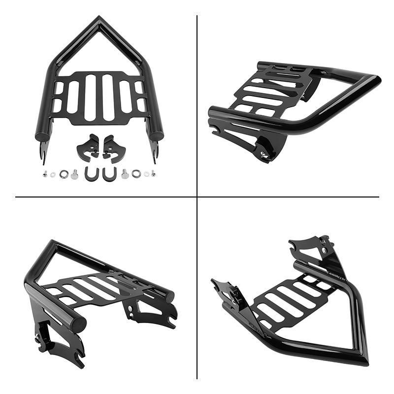 Motorcycle Support Rear Backrest Sissy Bar Luggage Rack For Harley Touring Street Glide Road King Road Electra Glide 2009-2025