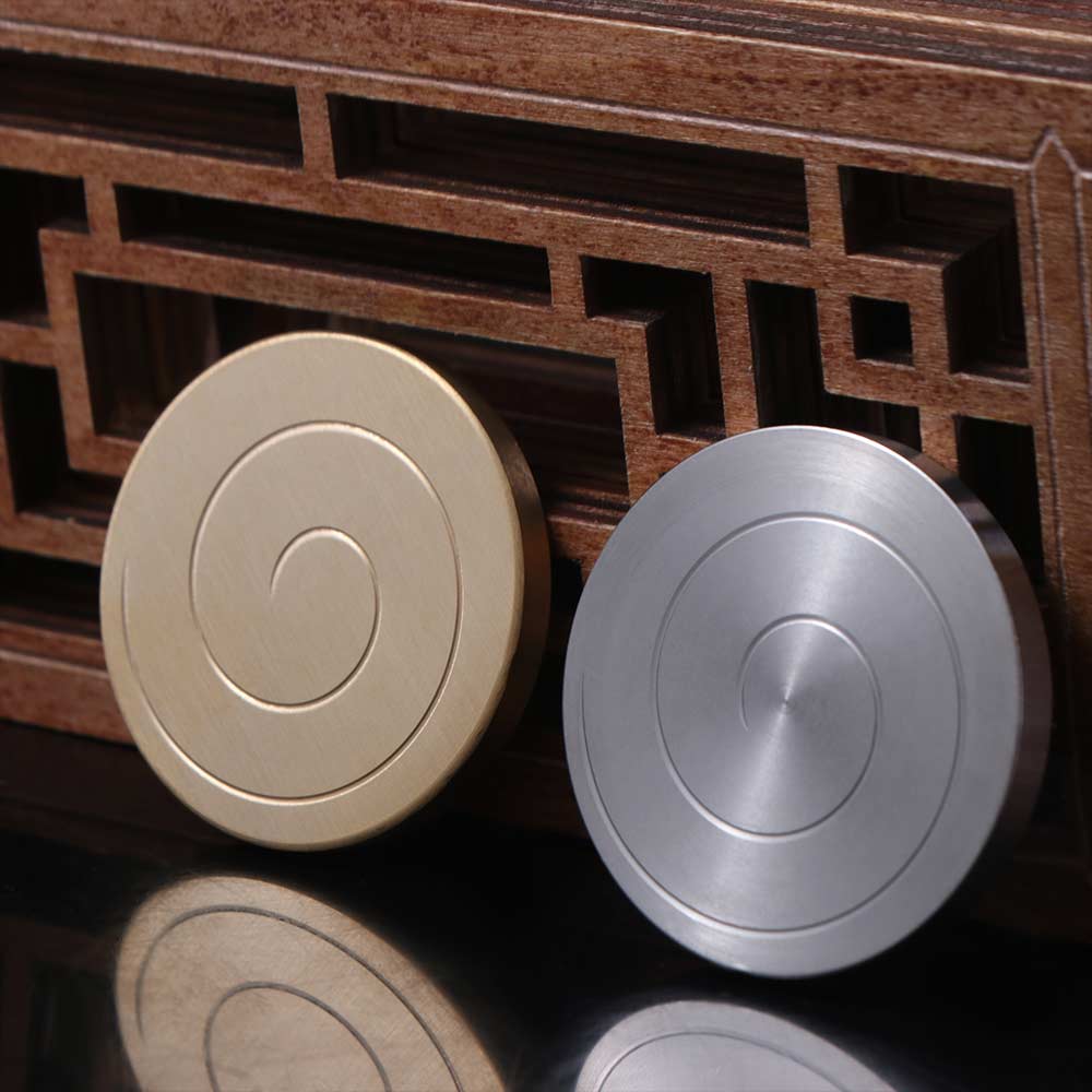 Round Fidget Spinner Toys Silent Bearing Fingertip Gyro Desktop Spinner Toys  Adult