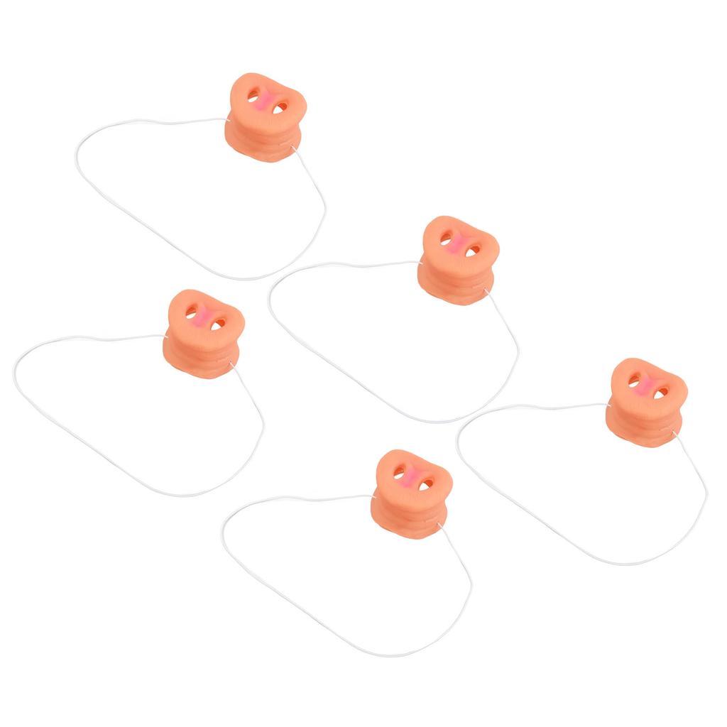 5 ks Prasečí nos s elastickou páskou Přidejte autenticitu Roztomilý zvířecí prasečí rypák Kostýmní doplněk pro