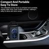 Portable Car Air Pump with Digital Pressure Gauge High-Precision LCD Display Electric Air Pump/Compressor Suitable Motorcycles