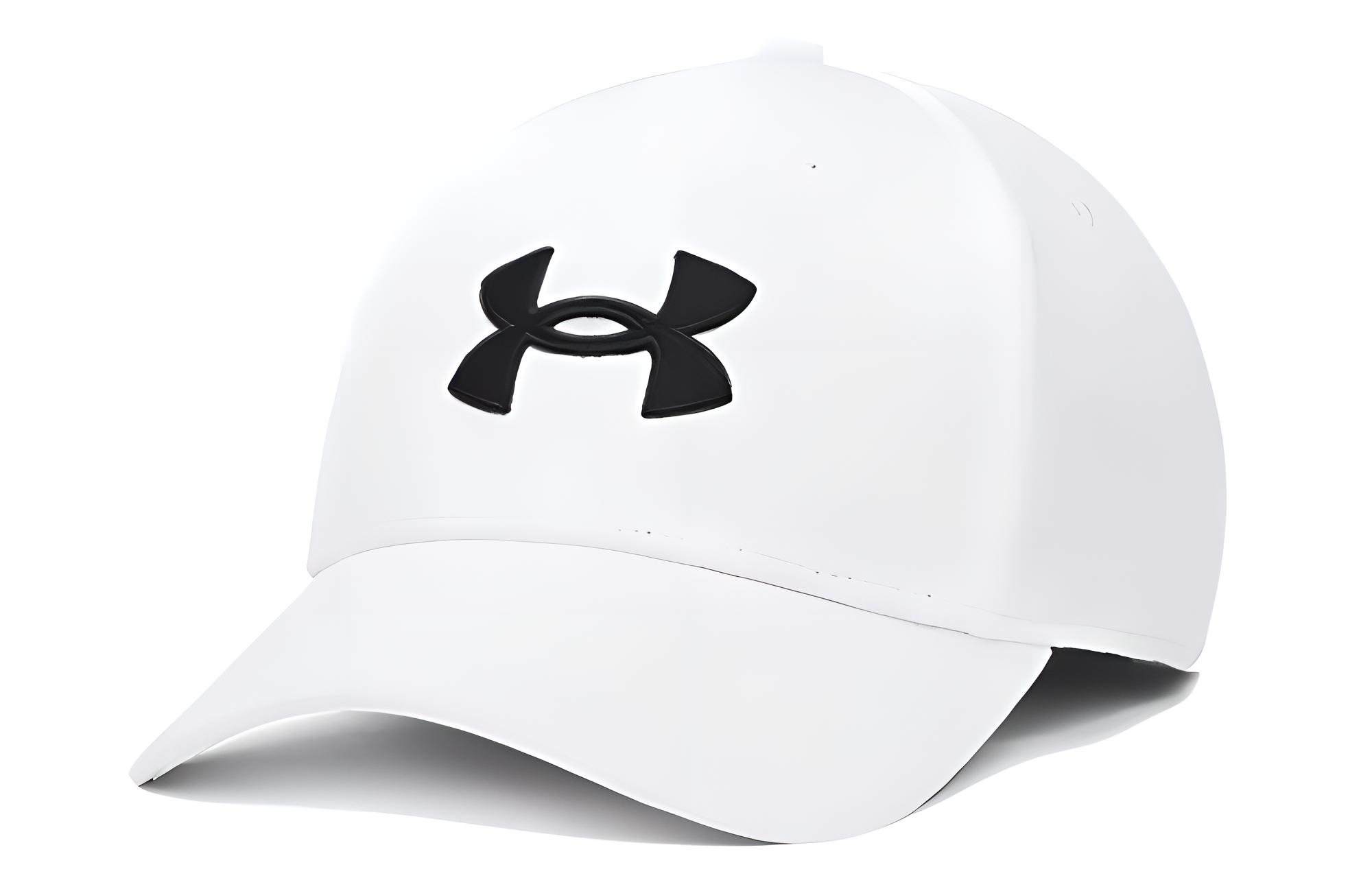 Under Armour Хлопок Полиэстер Смесь, Полиэстер Бейсболки Мужские Белые 1376700-100 L/XL