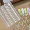 Bowknot Bead Chain Ribbon 3D Silicone Mold Nail Art Decorations Diy Design Silicone Nail Art Mold Template For Nail Charms