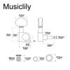 Musiclily Basic Guitar Tuners for Buttons L3+R3 LP/SG Electric/Acoustic Guitars, Gold/Half-Moon