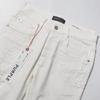 Men's Trendy Korean Style Ripped Purple Jeans - Autumn Collection