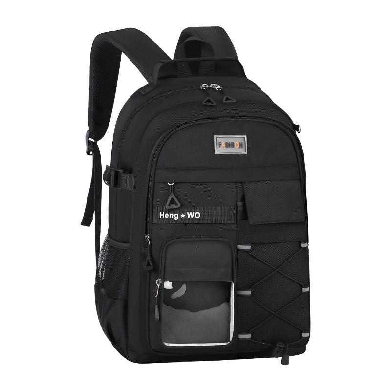 Schoolbag Backpack Large Capacity Burden Reduction Leisure Outdoor Travel Backpack Lightweight Campus Class Large Capacity Student School Bag