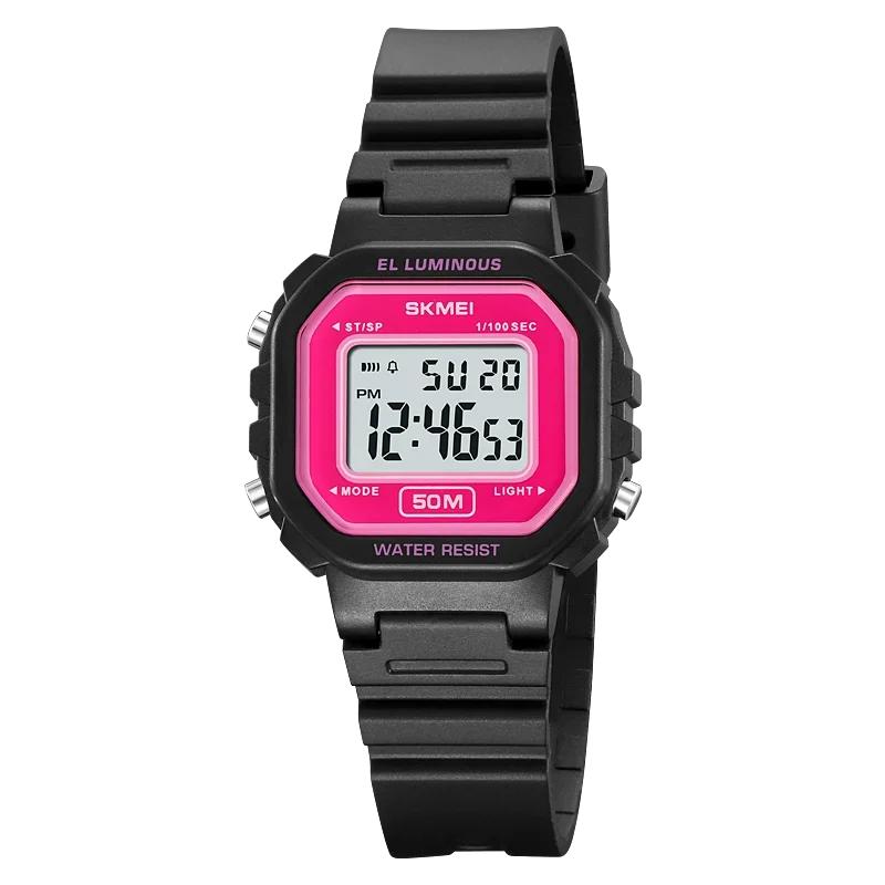 SKMEI 2326 Orologi da Polso Digitali Casual Impermeabili 5Bar Conto alla Rovescia Sveglia Femminile Data Automatica Sport Freschezza Orologio Donna Crono