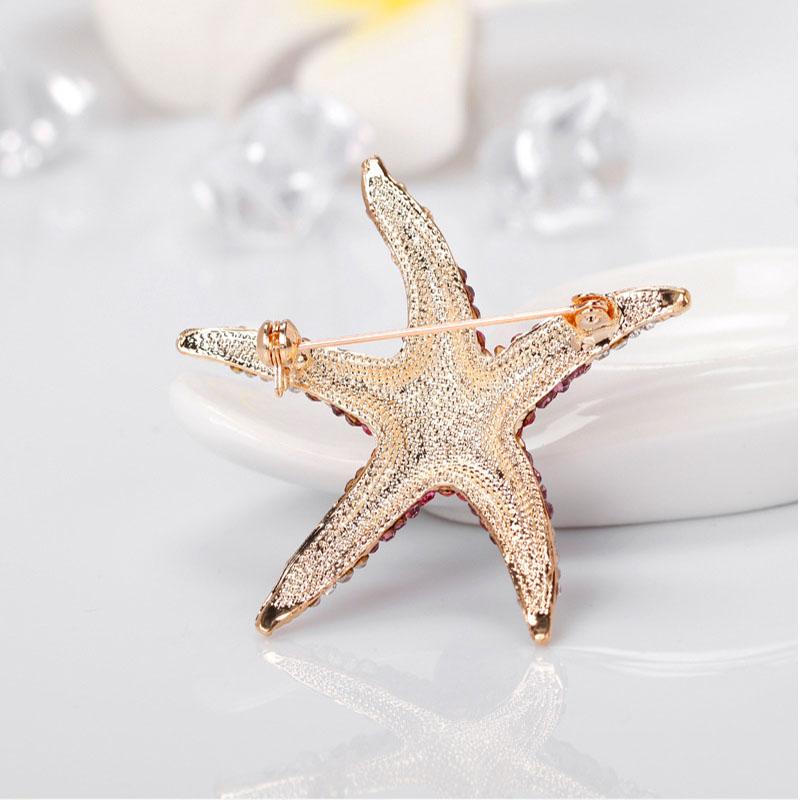 Fashion Starfish Brooch Pin Pendant Brooches for Women