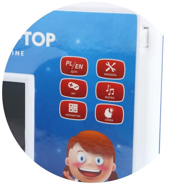 Interactive Educational Laptop Computer For Children Pl/Ang 120 Options Blue
