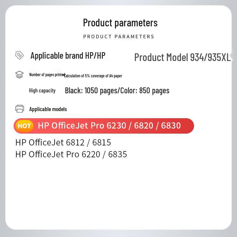 Kompatible HP 934XL Tintenpatrone für Officejet Pro Drucker