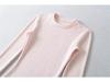 Women's American-Style Long Sleeve Fitted T-Shirt with Stylish Shoulders, Perfect for Autumn and Winter, Imitation Wool Base Layer.