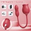 Rosen-Saugvibrator für Frauen Klitoris-Stimulator G-Punkt Stoß-Dildo Vibrator Weiblicher Masturbator Massage Erwachsenes Sexspielzeug