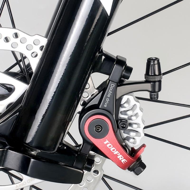 Bike Disc Caliper Front and Rear Disc Brakes Set Aluminium Alloy Bicycles Accessory For Most Mountain Bike, Folding-bike