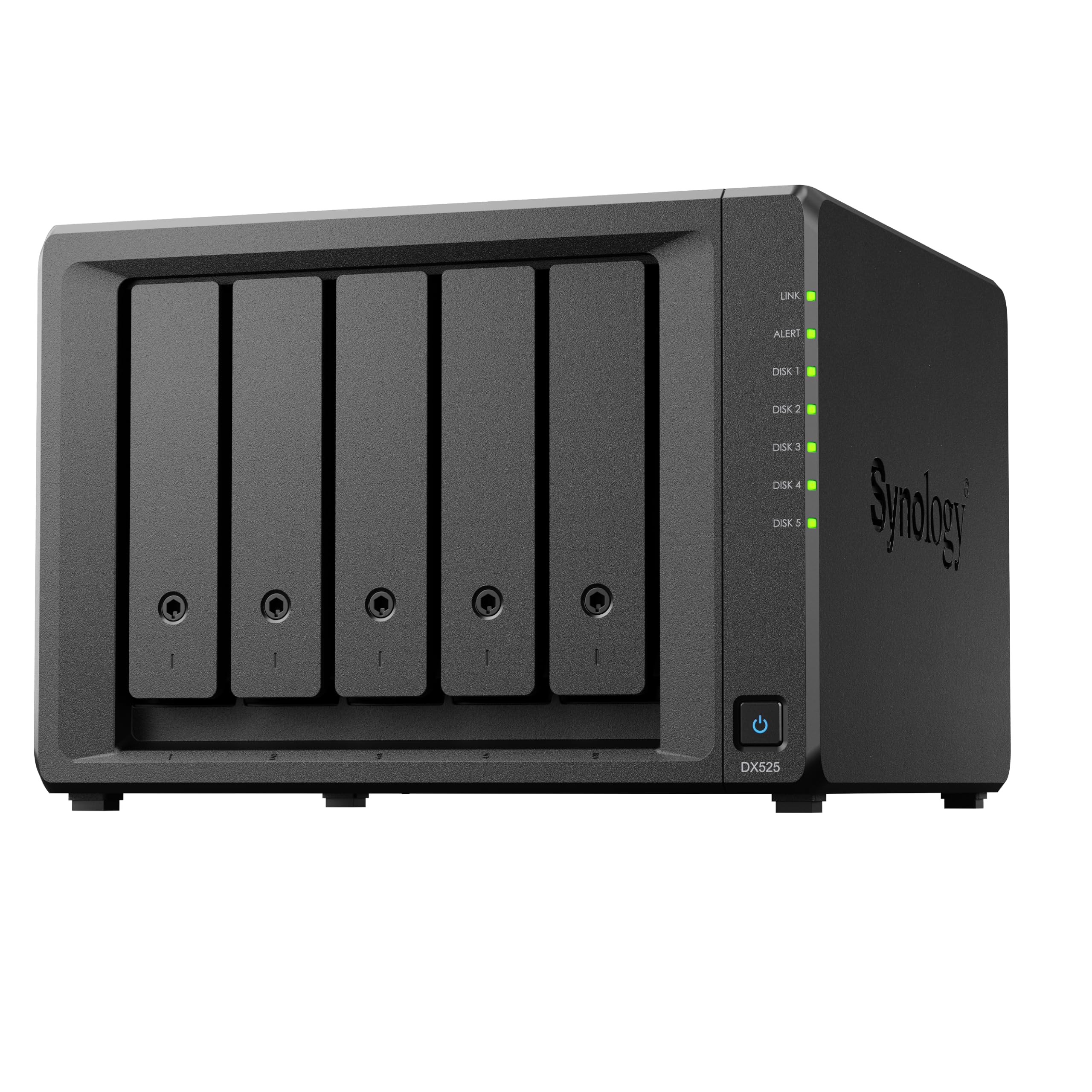

пристрій для Synology DX525 DiskStation [Розширення NAS] [5 відсіків/сумісний з SATA/тільки Synology] чорний