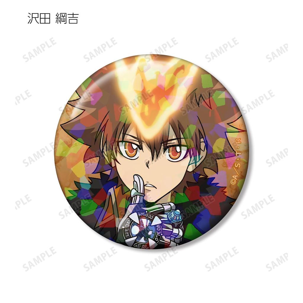 Katekyo Hitman Reborn Original Illustration Black Military Ver. Trading Hologram Can Badges Box of 10