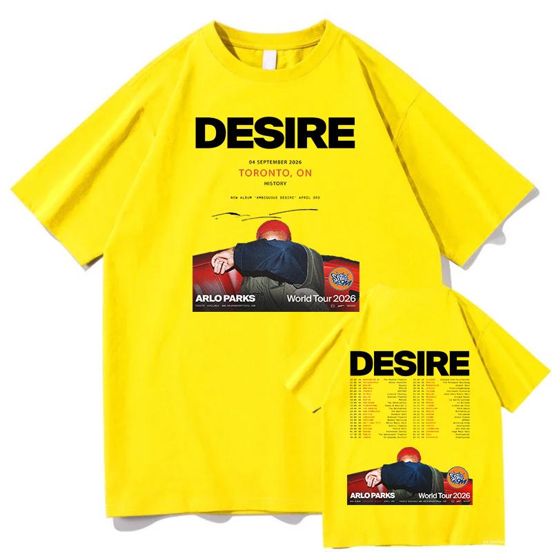 Arlo Parks Ambiguous Desire Tshirt Cute Casual Fashion Pure Cotton Fashion High Quality Comfortable Soft Femininas Clothing Top