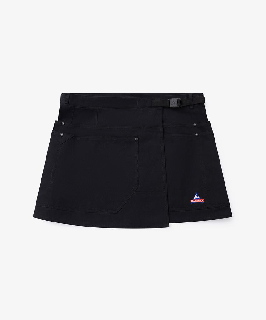 Holluba Trail Split Short Skirt Black