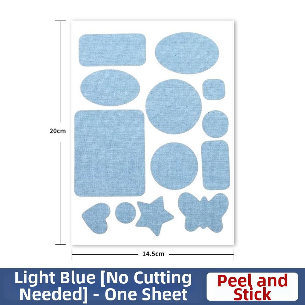 Reinforcement Repair Patches Blue Denim Clothing Patches New Self-Adhesive Patches  for Knee Repair