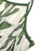 2026 Summer Green Leaf Print Spaghetti Strap Dress: Fresh Seaside Vacation Style